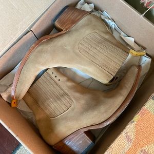 PS Kaufman x LENNI the label Freeway Chelsea Boot/Bootie Tan Suede Sz10